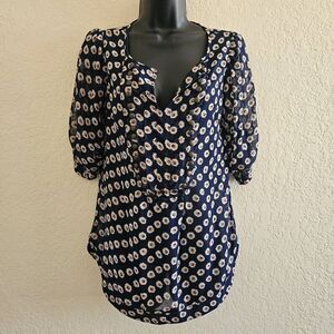 Angie Sheer Floral Blouse